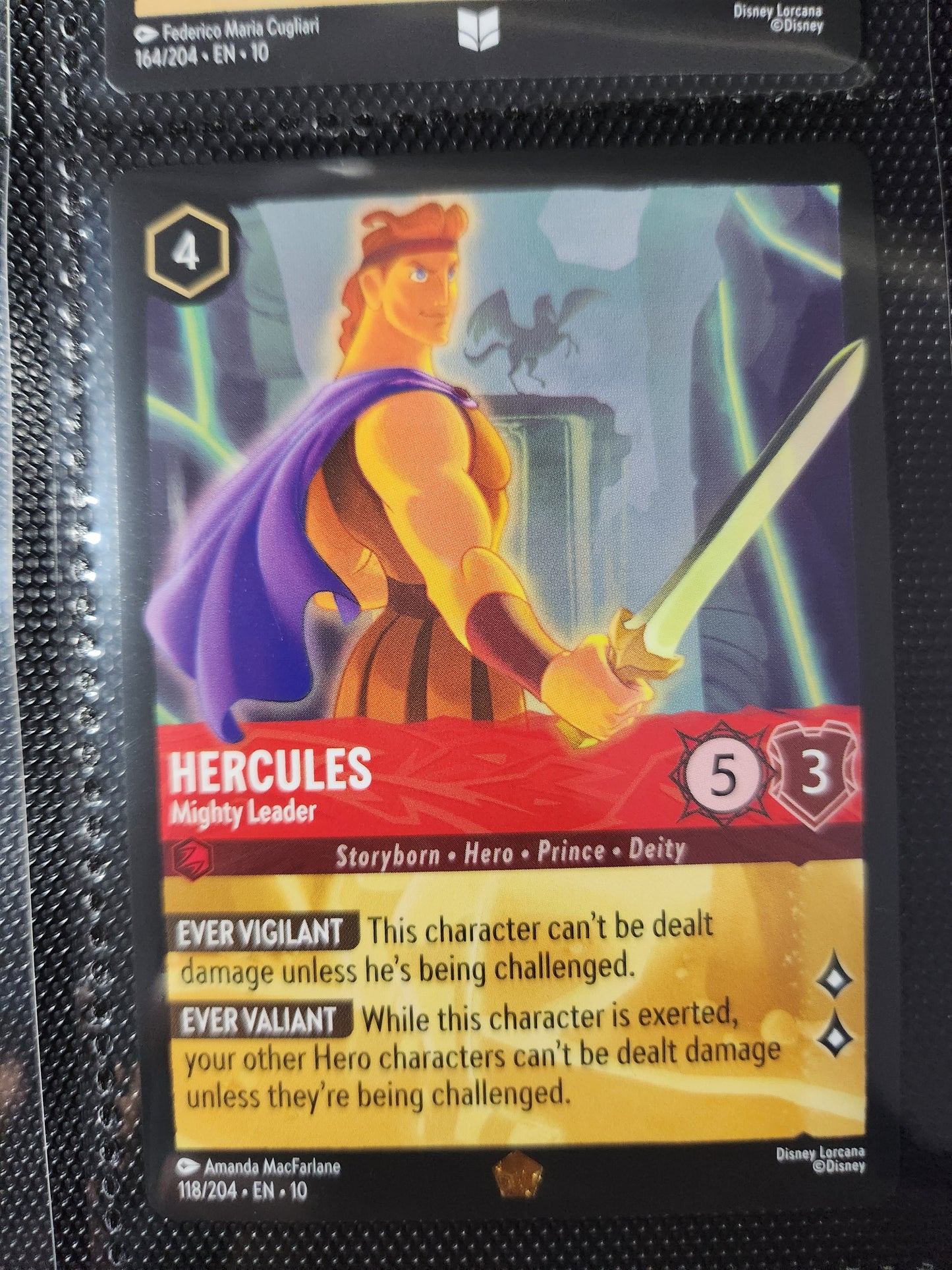 Hercules Mighty Leader | Disney Lorcana | Near Mint