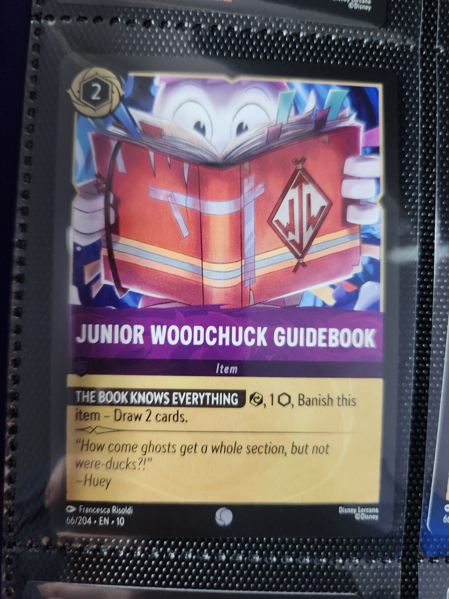 Junior Woodchuck Guidebook| Disney Lorcana | Near Mint